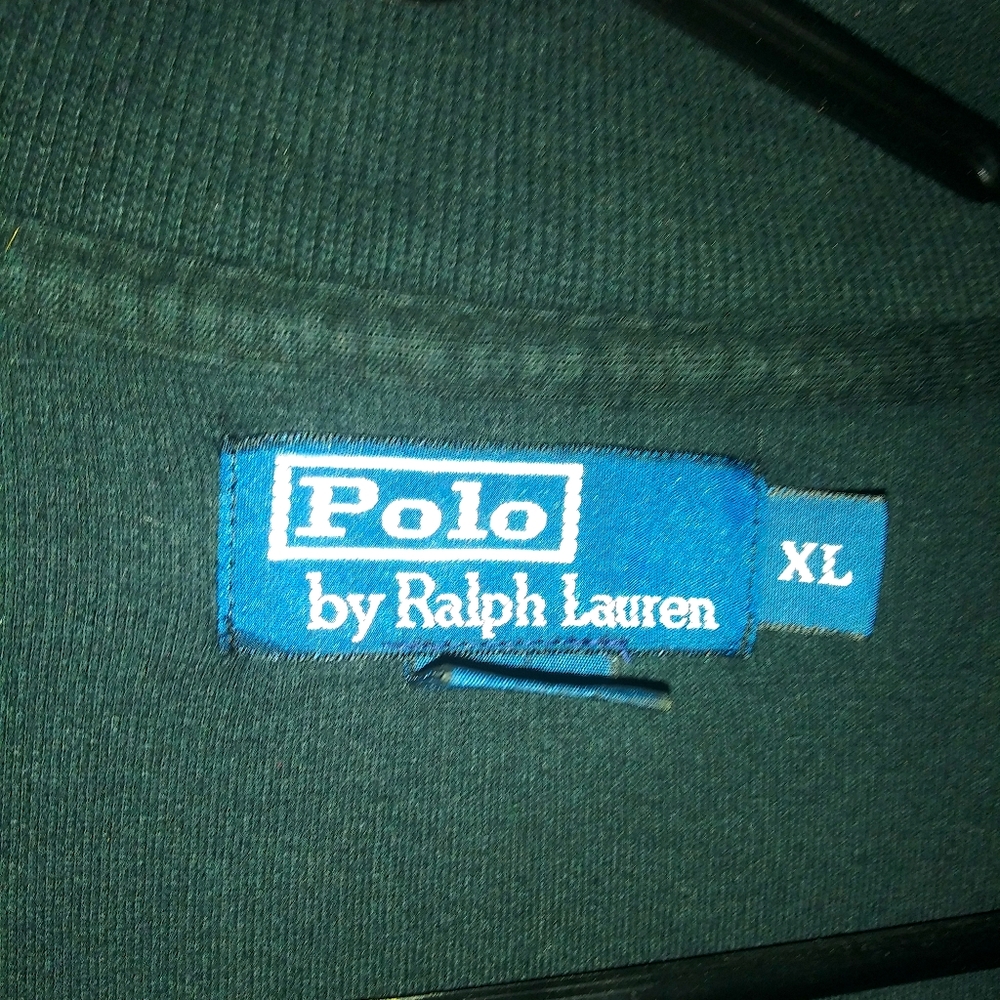 Rl sweater zip up half way